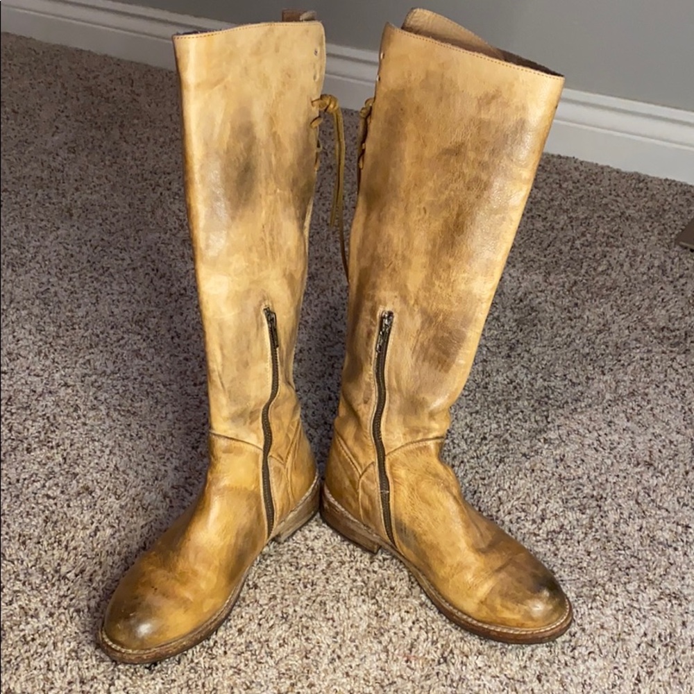 Bed Stu Manchester II Tan Size 7.5 Boots, Like New